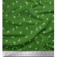 thumbnail image 1 of Soimoi Green Viscose Chiffon Fabric Colourful Water Drops Nature Printed Craft Fabric by the Yard 42 Inch Wide, 1 of 3