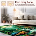 thumbnail image 2 of ODIKA 4'x6' Machine Washable Non-Slip Area Rug, Charming Fossil Inspired Style High Traffic Rug, Green, 8491, 2 of 7