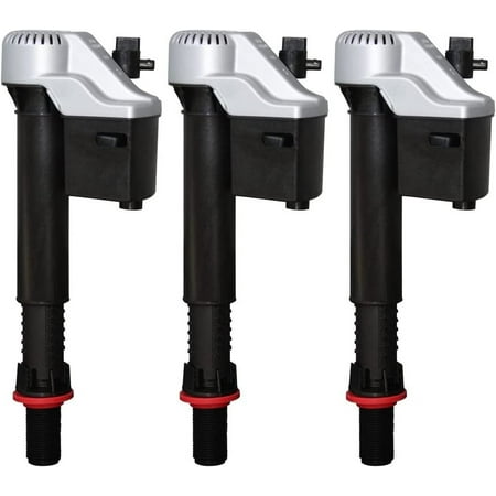 

Korky 528MP QuietFILL Platinum Fill Valve-Fits Most Toilets-Easy to Install-Made in USA Universal 99% Black Three Pack