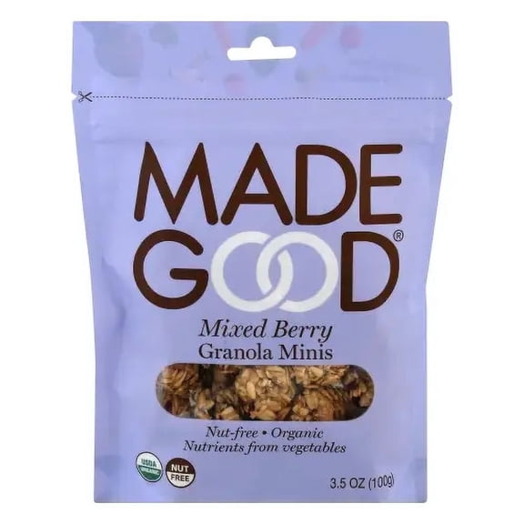 MadeGood Organic Gluten Free Granola Minis Mixed Berry - 3.5 oz Pack of 4