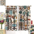 thumbnail image 3 of Science Window Drapes School Theme Window Curtains Brainstorming Good Ideas Curtain Panels for Kids Boys Girls Study Innovation Education Knowledge Window Treatments 21x54in,2 Panel Set, 3 of 6