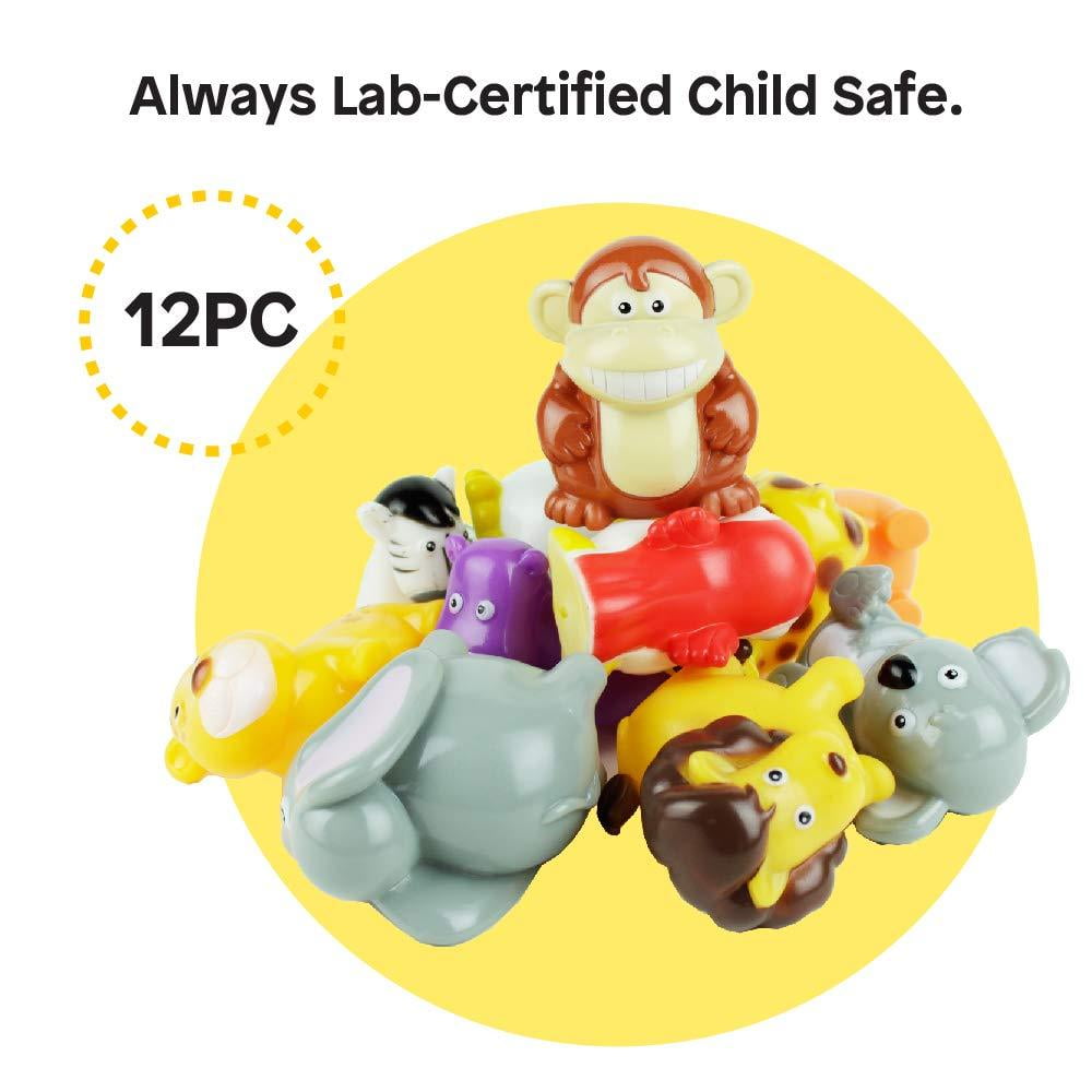 Buy BOLEY 12 Piece Bucket of Zoo Animal Figures Online at Lowest Price