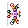 thumbnail image 2 of Richard Homawoo 'Rainbow Circles 10' Canvas Art, 2 of 3