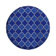 thumbnail image 2 of Gaeub Blue Gold Grid Lantern Shapes 14-17in Tire Cover, Spare Tire Cover, for Camper Caravan, Trailer, Car, Truck, SUV, Jeep - 16 inch, 2 of 9
