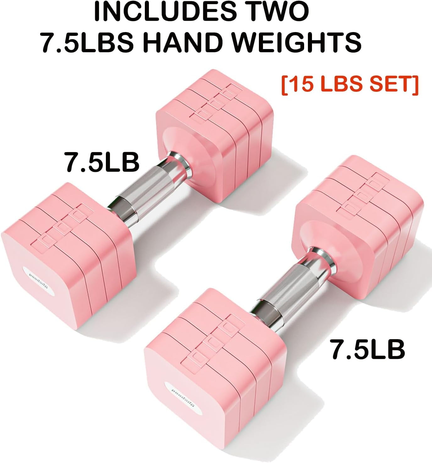 15LB 20LB 30LB 40LB 50LB Adjustable Dumbbell Set Free Weights Dumbbells Set for Women Men Hand Weights Sets Adjust Dumbbell Weight Sets for Home Gym Exercise Workout Strength Training Equipments