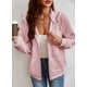 thumbnail image 3 of Sudadera con capucha SHEWIN Oversized Waffle Knit Rosa para mujer, 3 of 8