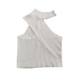 thumbnail image 4 of YHAJDS Womens Tank Tops Solid Color Round Neck Sleeveless Basic Casual Blouse, 4 of 4