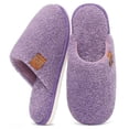 thumbnail image 7 of Litfun Women's Fuzzy Slippers Winter Comfy Indoor House Slippers Soft Memory Foam Shoes, Purple, 7 of 7
