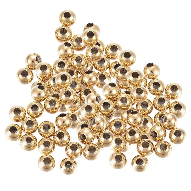 Cuentas espaciadoras de acero inoxidable Sunnimix 304 doradas
