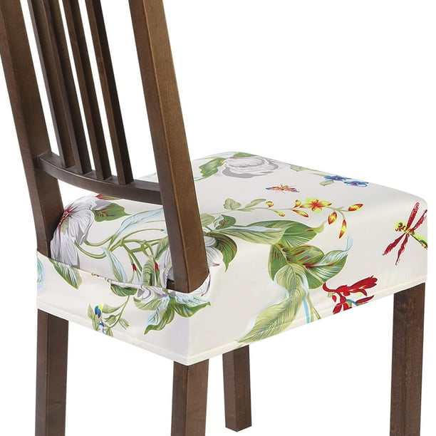 Funda elástica para asiento de silla de comedor SearchI juego de 6 beige