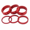 thumbnail image 1 of Espaciadores de auriculares MTB bicicleta horquilla delantera arandelas junta roja 6 piezas, 1 of 9