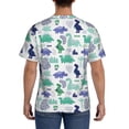 thumbnail image 3 of Qekee Dinosaur Classic Fit T-Shirt Men's Shirt Men's Tight Short Sleeves for Exercise, Running, Mountaineering - Dinosaur, 3 of 9
