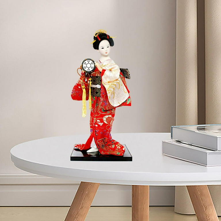 Baoblaze Ethnic Japanese Geisha Dolls 12 inch Kimono Dolls