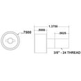 thumbnail image 2 of Lippert Replacement Roller Bearing for Above Floor Slide-Outs, 2 of 2