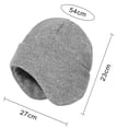 thumbnail image 6 of Opolski Ski Ear Hat Winter Sports Hat Winter Skiing Hat for Men Women No Brim Thickened Stretchy Extended Ear Protector Hat Solid Color Windproof for Skiing, 6 of 8