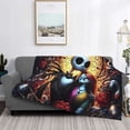 thumbnail image 2 of Goofa The Nightmare Before Christmas Pattern Fleece Throw Blanket for Couch, Soft Checkered Flannel Blanket for Sofa, Warm Cozy Decorative Blanket Fall Decor Gift-60"x50", 2 of 6