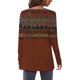 thumbnail image 3 of ICHUANYI Liquidación Tops para Mujer Casual Manga Larga Tops de Verano Camisetas con Estampado Camisetas con Cuello en V de Moda ICHUANYI WER202308231011, 3 of 5