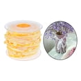 thumbnail image 4 of yuksok Bead Ribbon Chiffon Beaded Wrap Roll Applique for Clothes Wedding Bouquets yellow, 4 of 9