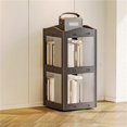 thumbnail image 1 of 360° Rotating Bookshelf Foldable Transparent Bookcase Movable Multi Layer Display Cabinet for Living Room Study,Fit Most Home, 1 of 6