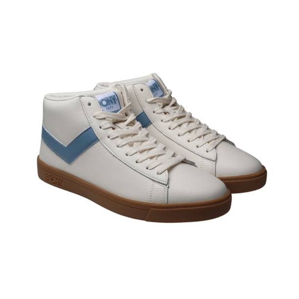 TENIS CASUALES HOMBRE PONY TOP STAR HI BLUE BONE BLANCO MODELO 1526