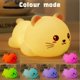 thumbnail image 2 of Linda lámpara de silicona con forma de gato blando con control remoto, luz nocturna de animales Kawaii para mujeres y niñas, luz nocturna de conejo decorativa LED para dormitorio d, 2 of 5
