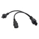 thumbnail image 5 of Cable De Alimentación IEC 320 C6 Macho A C13 C5 Hembra, Enchufe De Alimentación Divisor En Y 1 En 2 Salidas Aislante Impermeable Resistente Al Calor Para Portátiles, Altavoces Y, 5 of 7
