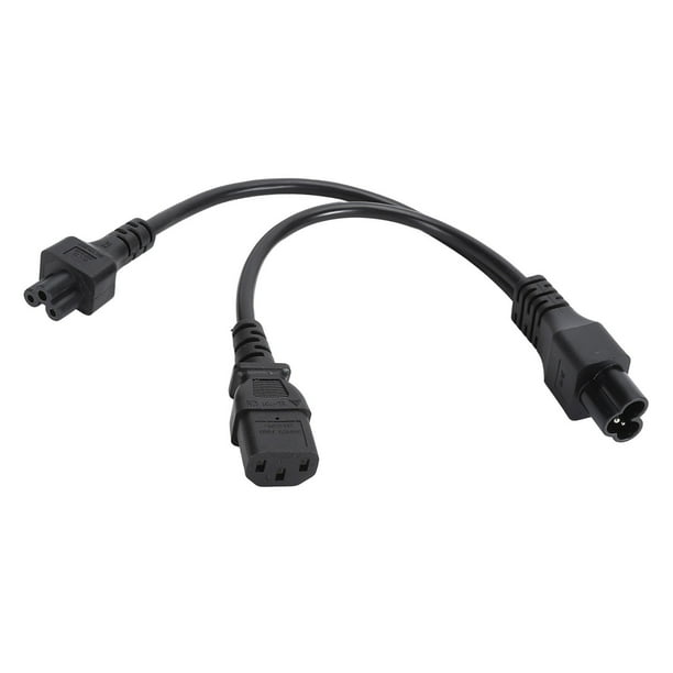 Cable De Alimentación Hembra IEC 320 C6 Macho A C13 C5, Enchufe De Alimentación Divisor Y 1 En 2 Salida Retardante De Llama Para Monitores De Altavoces Portátiles