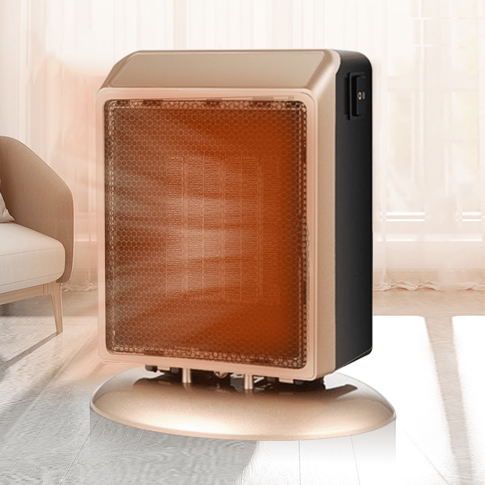 900W Ceramic Space Heater Teamyo Electric Heater with Adjustable Thermostat & Overheat Protection Portable Heater with Fast Heating & No Noise Small Heater with Digital Display for Home/Office 