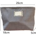 thumbnail image 2 of HELIAHOO Makeup Bag, White Black Grid Pattern Makeup Pouch, Large Capacity Spacious Storage Cute Plaid Cosmetics Pouch Portable Delicate Cosmetic Storage Case for Travel Daily Life CJ912-72646, 2 of 9