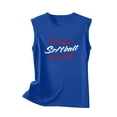 thumbnail image 4 of Jsaierl Softball Mom Tank Tops Women Cute Softball Print Tees Workout Sleeveless T-shirts Athletic Crewneck Dressy Casual Shirt Tops Plus Size Tops for Women, 4 of 4