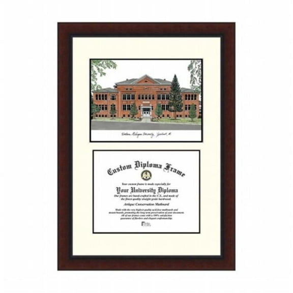 Campusimages MI995LV Eastern Michigan University Legacy Scholar Diploma Frame