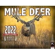 2022 Monster Mule Deer Wall Calendar 16-Month X-Large Size 14x22, Muley Big Buck Calendar by The KING Company-Monster Calendars