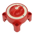 thumbnail image 1 of Battery Disconnect Switch, 350A 48V 2 Gear Stud Red Strong  Marine Battery Selector Switch for RV Marine Automotive Battery, 1 of 8