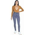 thumbnail image 5 of American Apparel Women's Cotton Spandex Long Sleeve Cross V Bodysuit, Nude 5, Medium, 5 of 6