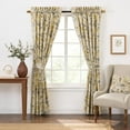 thumbnail image 2 of Ellis Curtain Regency 3" Rod Pocket Curtain Panel Pair with Tiebacks 96" x 96" Grey, 2 of 5