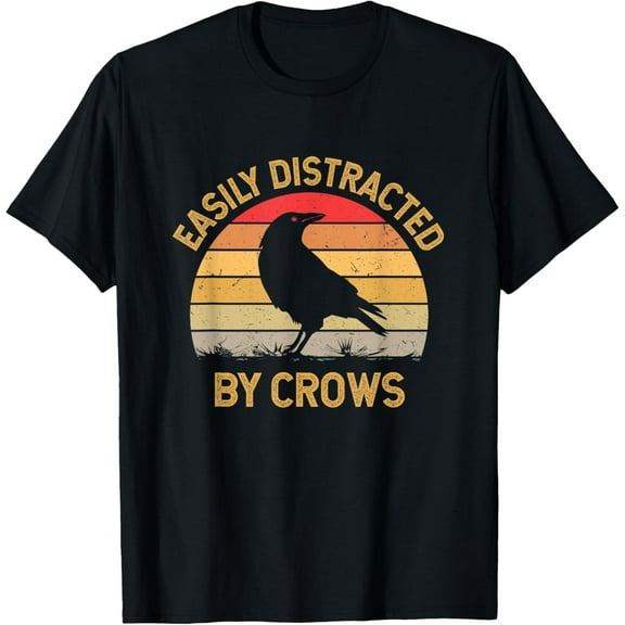 Playful Comfort Tee - Easily Distracted By Crows T-Shirt