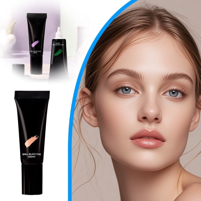 Small Black Tube Moisturizing Makeup Concealer Brightens Skin Tone Bare Face Starch Spray For Ironing