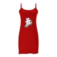 thumbnail image 4 of Camisón corto de talla grande para mujer, camisón de manga corta con estampado de pecho a la moda, camisón para mujer, 4 of 6