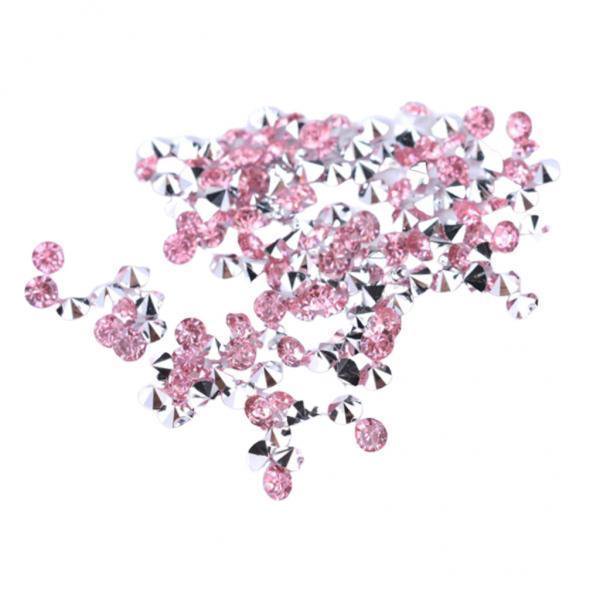 2xLots 5000 Crystal Diamond Shining Bling Table Scatters Pink Sunnimix Dispersiones de mesa de boda