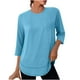thumbnail image 3 of Chaqueta para mujer,Blusa deportiva con cuello en V y mangas 3/4 para mujer, protección solar UPF, mezcla de poliéster y elastano, ideal para primavera y verano, sopatenor, 3 of 8