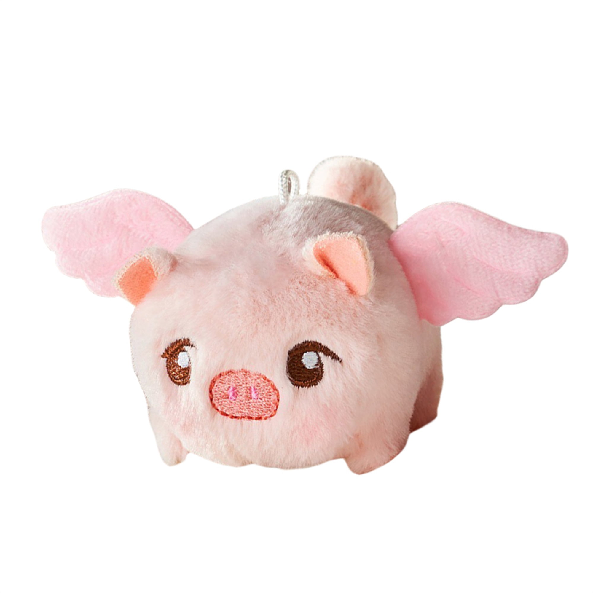 Cartoon Flying Pig Doll Keychain Cute Soft Stuffed Plush Toy with Sound  Pendant Birthday Gift for Kids Adults 