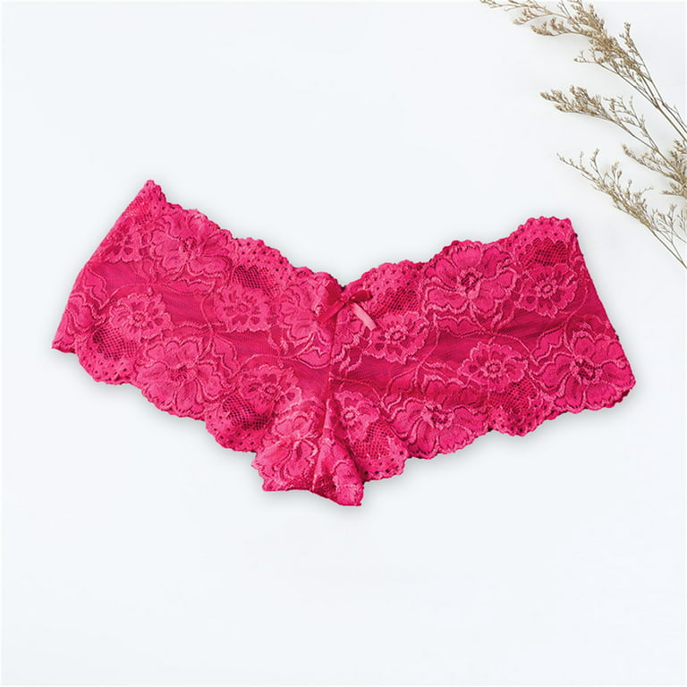 HEVIRGO Women Sexy Floral Lace Seamless Panty Briefs Boxer Shorts
