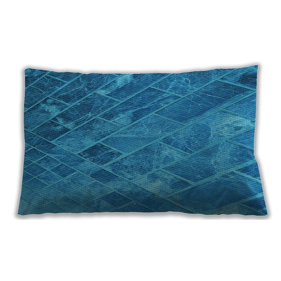 Ahgly Company Outdoor Rectangular Contemporary Lumbar Throw Pillow, 13 inch by 19 inch
