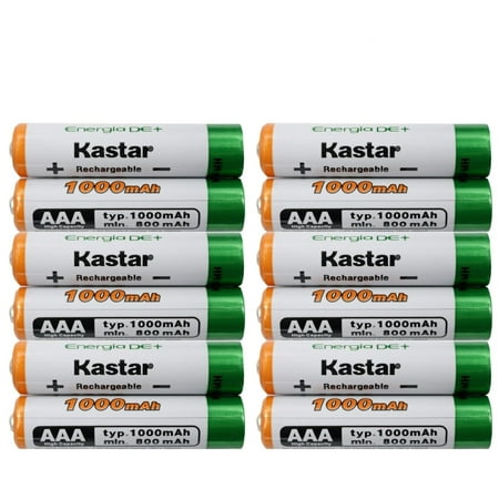 Kastar 12 Pcs Battery Replacement for Panasonic KX-TGA930T TGA935 TGA935B TGA939 TGA939T TGA950B TGC210 TGC210S TGC212 TGC212S TGC212W TGC213 TGC213S TGC214S TGC215S TGC216S TGC220 TGC220S TGC222