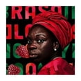 thumbnail image 4 of HAOXIT  Square Tablecloth Colorful Stripes African American History Culture Celebration Table Cloth Polyester Tablecloths for Home Decor, Parties, Picnic 46*46, 4 of 8