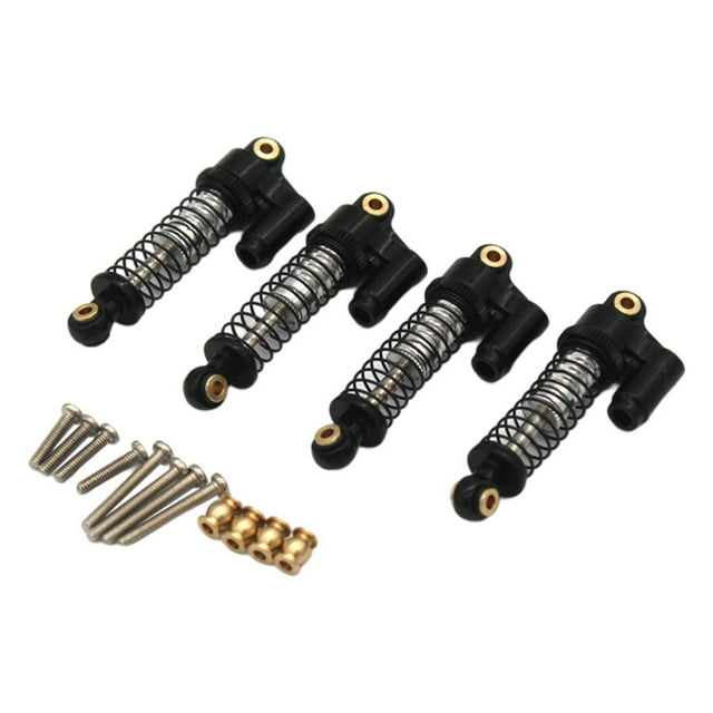 TISHITA 4 Pieces 46mm Shock Absorber, 1:18 Adjustable Threaded Upgrades Parts Damper for black