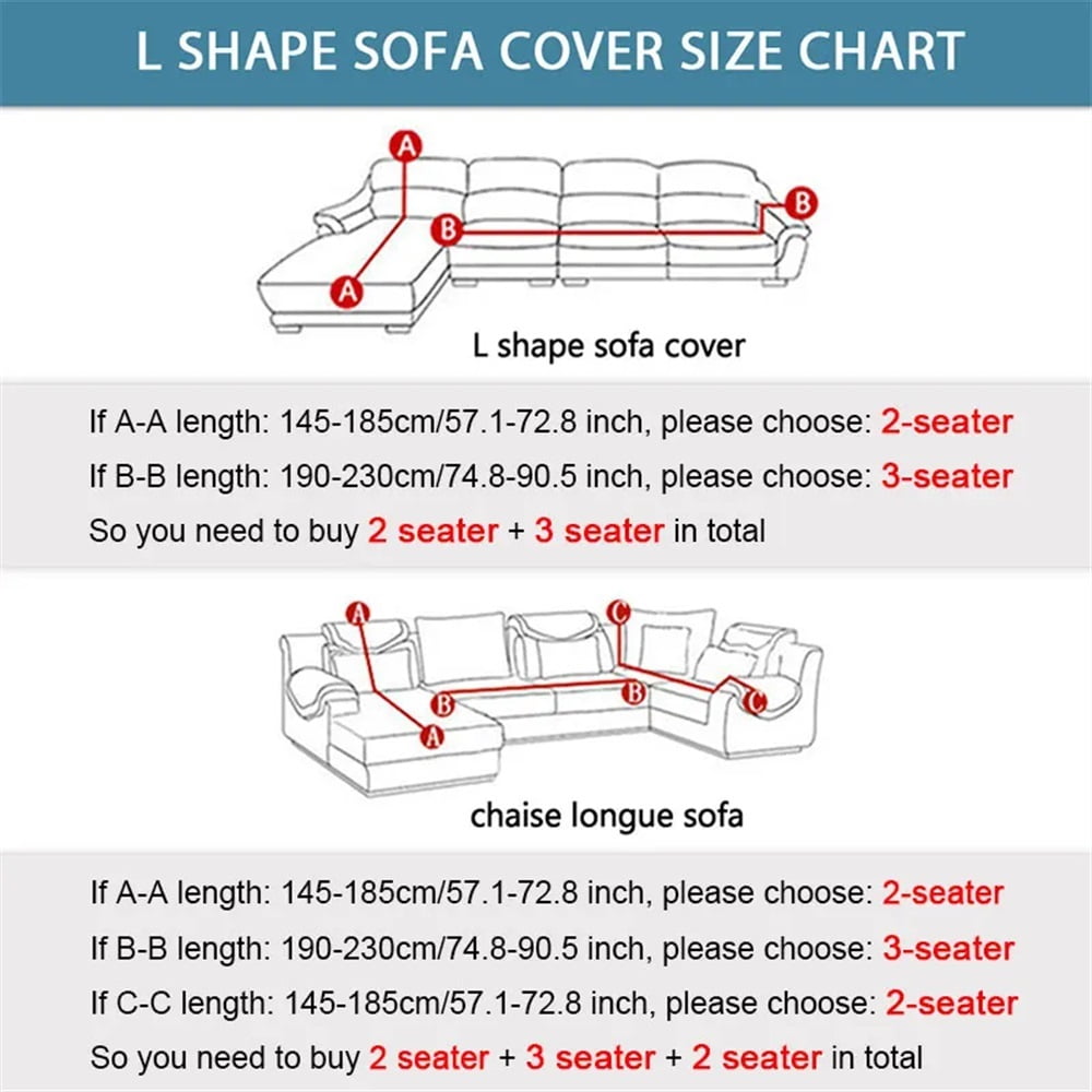 Elastic Sofa Cover For Living Room Printed Sofa Slipcover L Shape Sofa Furniture Protector Cover Bedroom Home Decor
