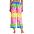 thumbnail image 3 of Just Love 100% Cotton Women Pajama Capri Pants Sleepwear (Tie Dye Rainbow, Small), 3 of 3