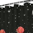 thumbnail image 4 of Gothic Shower Curtain - Dark Celestial Moon & Star Print, Mystical Cosmic Theme Bath Decor, Waterproof Polyester, 36"Wx72"L, Goth Aesthetic Gift, 4 of 5