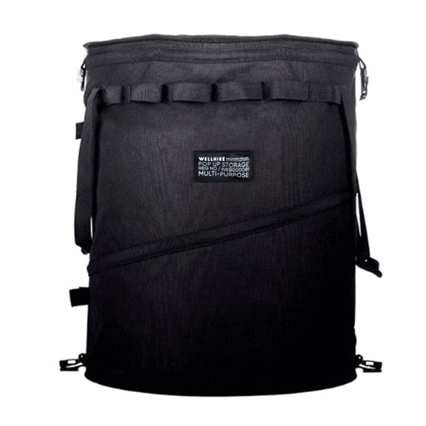 Bote de basura portátil para acampar bolsa de barril de gran capacidad de 62L para barbacoa de pícnic al aire libre